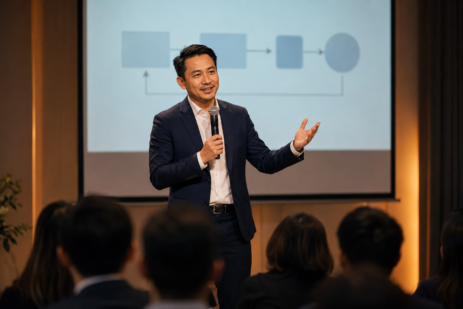 Scale Architects consultant speaking at industry event